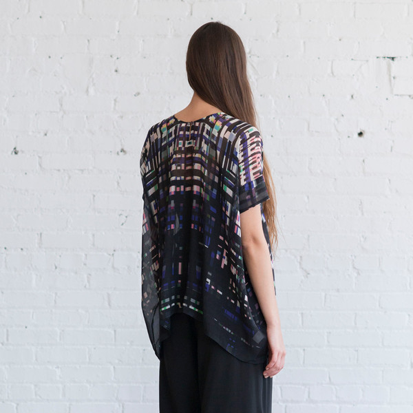 Megan Park Zahara Chiffon Top Megan Park Zahara Chiffon Top
