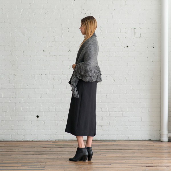 Rachel Comey Fringe Wrap Charcoal Rachel Comey Fringe Wrap Charcoal