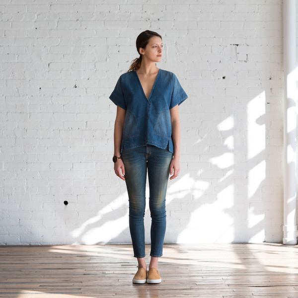 Rachel Comey Memba Top Denim Slub Rachel Comey Memba Top Denim Slub