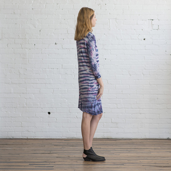 Raquel Allegra Combo Long Sleeve Henley Dress - SOLD OUT Raquel Allegra Combo Long Sleeve Henley Dress - SOLD OUT