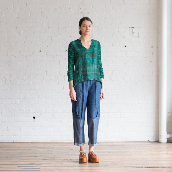 Raquel Allegra Denim Combo Jodhpur Raquel Allegra Denim Combo Jodhpur