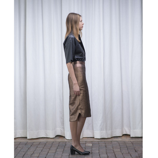 Schai Uti Midi Skirt Copper - SOLD OUT Schai Uti Midi Skirt Copper - SOLD OUT
