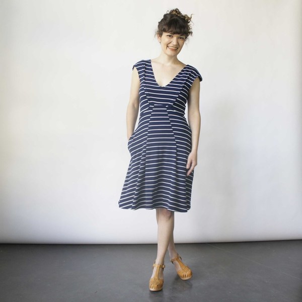 Lizz Basinger Bent Dart A-Line Dress Lizz Basinger Bent Dart A-Line Dress
