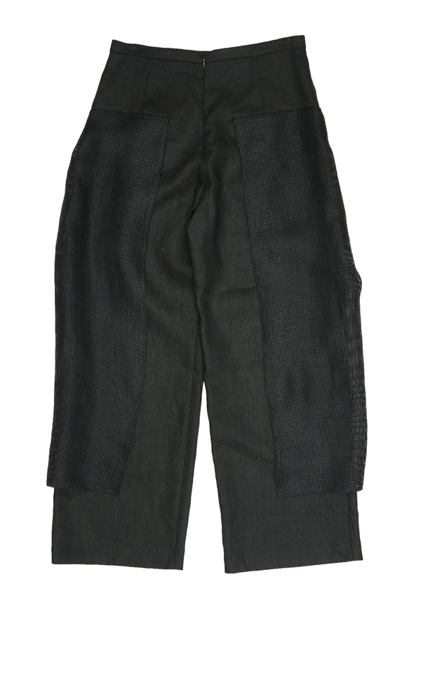 Collina Strada Linen Gauley Pant- Black Linen Collina Strada Linen Gauley Pant- Black Linen