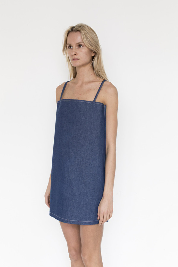 Collina Strada El Morro Dress Denim Collina Strada El Morro Dress Denim