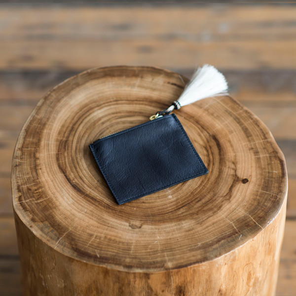 Kempton & Co Tiny Tassel Pouch Navy Kempton & Co Tiny Tassel Pouch Navy