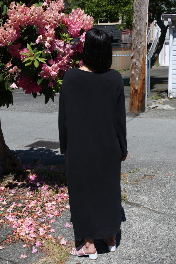 BLACK CRANE JERSEY LONG DRESS BLACK CRANE JERSEY LONG DRESS