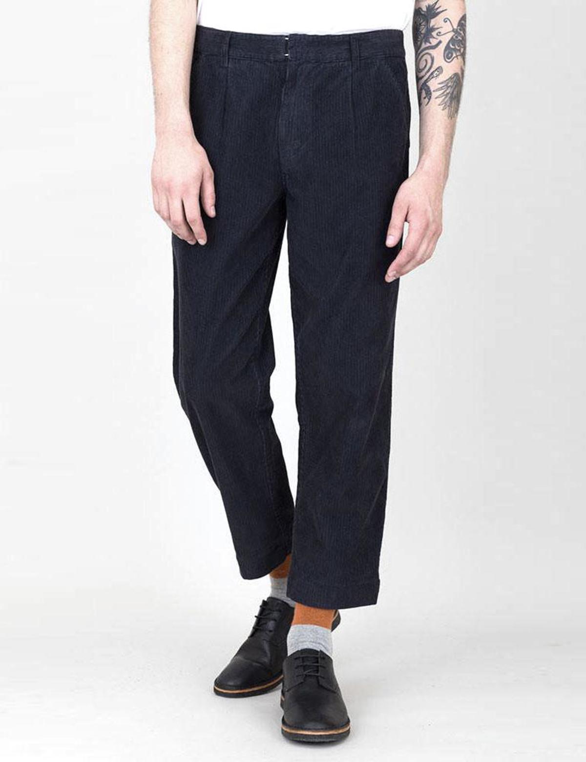 Folk Signal Cord Trousers - Charcoal 