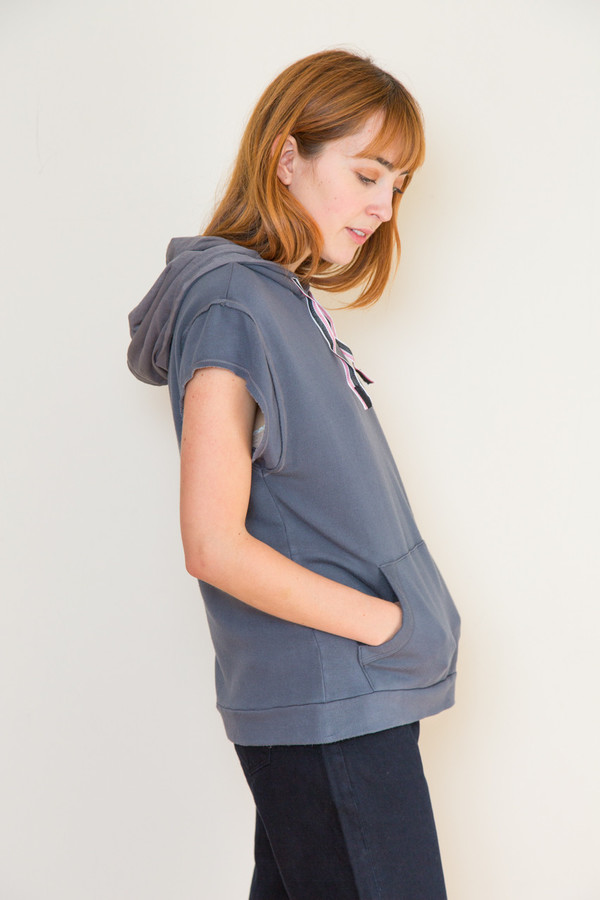 Stateside Short Sleeve Hooded Sweatshirt Stateside Short Sleeve Hooded Sweatshirt