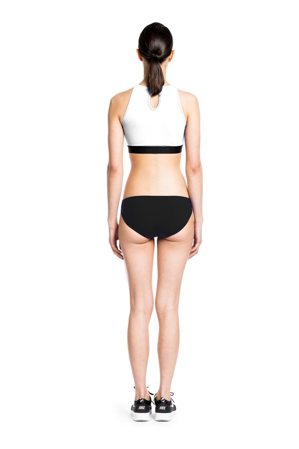 BETH RICHARDS Fel Top - White CROP TANK WITH KEYHOLE BACK BETH RICHARDS Fel Top - White CROP TANK WITH KEYHOLE BACK