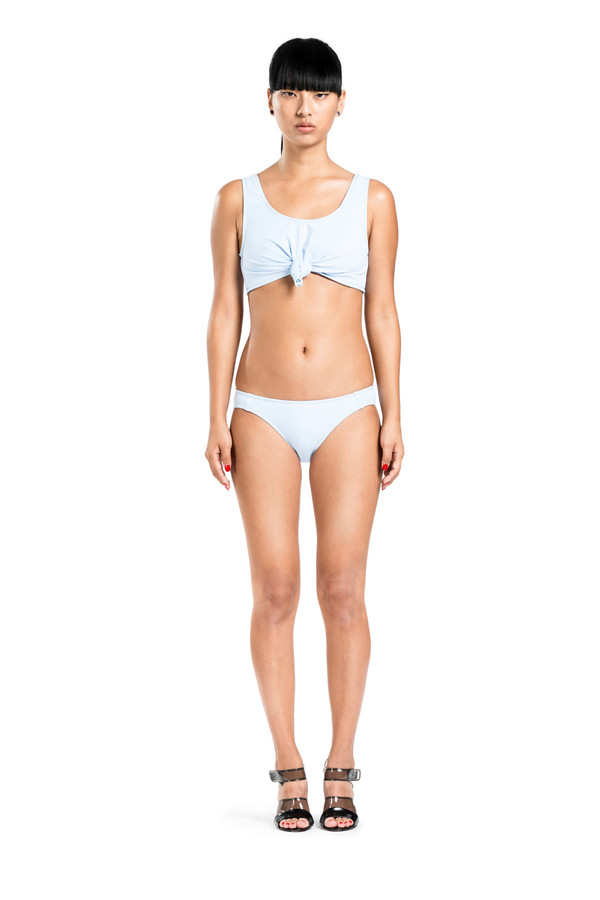 BETH RICHARDS Knot Top - Chambray CROP TANK WITH ENGINEERED KNOT BETH RICHARDS Knot Top - Chambray CROP TANK WITH ENGINEERED KNOT