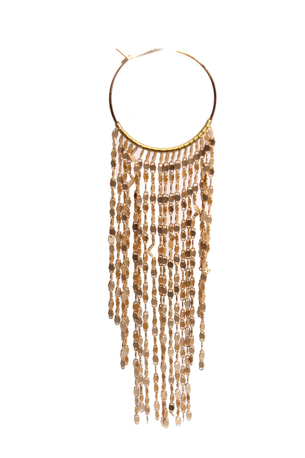 Serefina Matte Waterfall Hoops Serefina Matte Waterfall Hoops