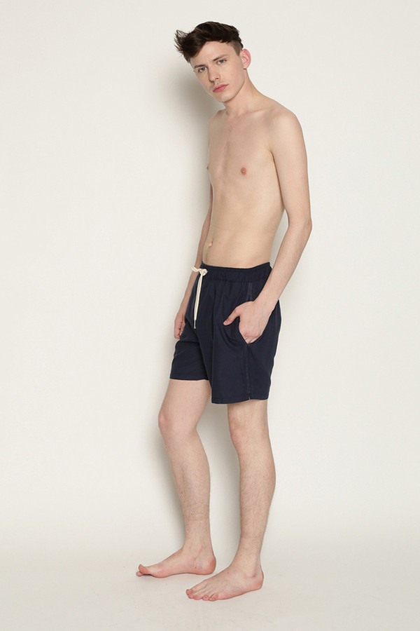 Men's Soulland William Swim Shorts in Navy Men's Soulland William Swim Shorts in Navy