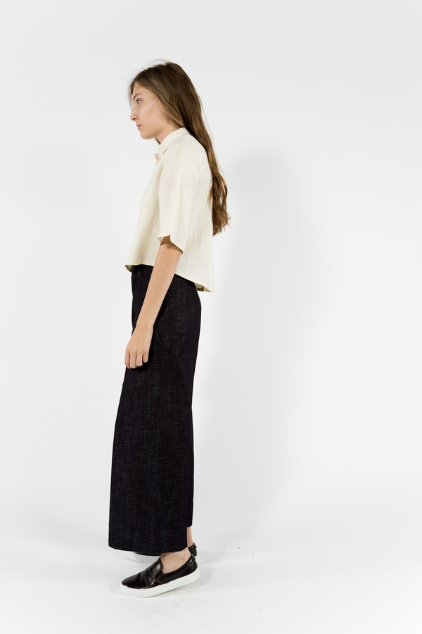 7115 by Szeki Back Pleated Button Up 7115 by Szeki Back Pleated Button Up