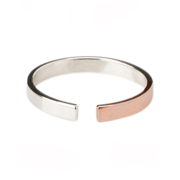 TARA 4779 Percentages 25-75 Open Ring No.2 Silver TARA 4779 Percentages 25-75 Open Ring No.2 Silver