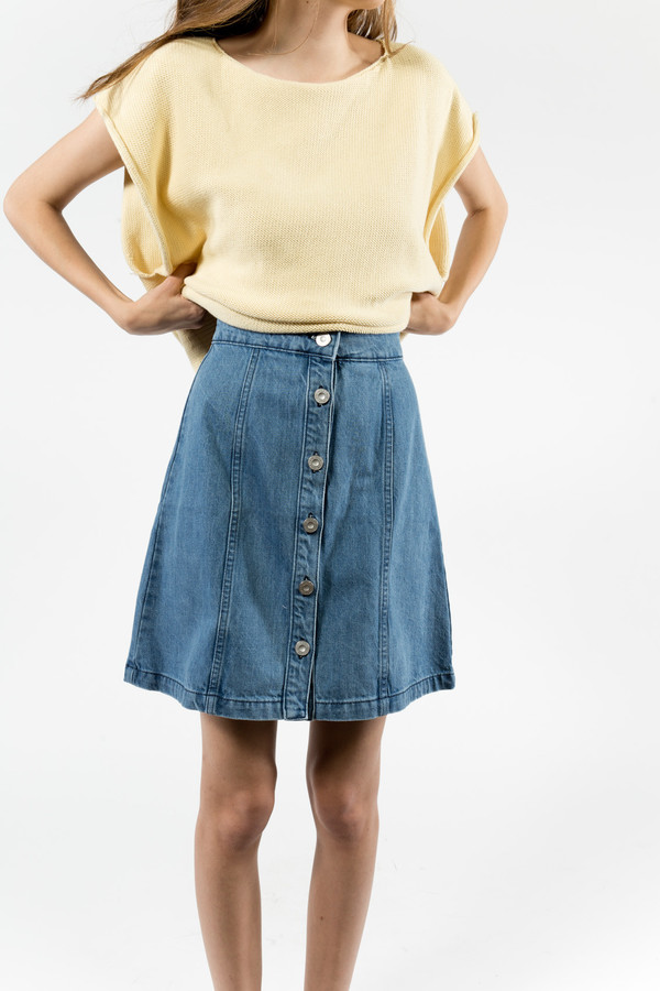 etre cecile Button Thru A Line Skirt etre cecile Button Thru A Line Skirt