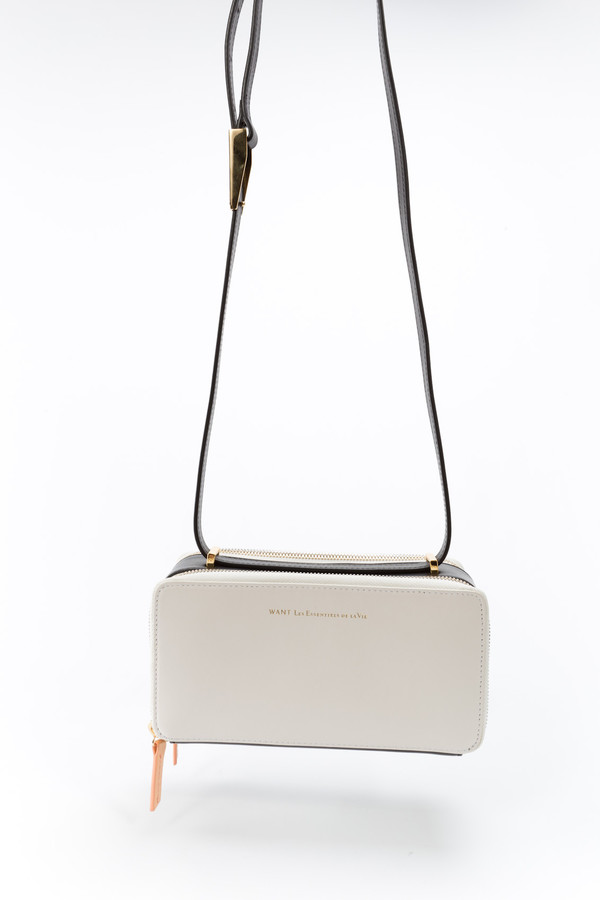 WANT Les Essentiels de la Vie Demiranda Shoulder Bag Chalk/Black WANT Les Essentiels de la Vie Demiranda Shoulder Bag Chalk/Black