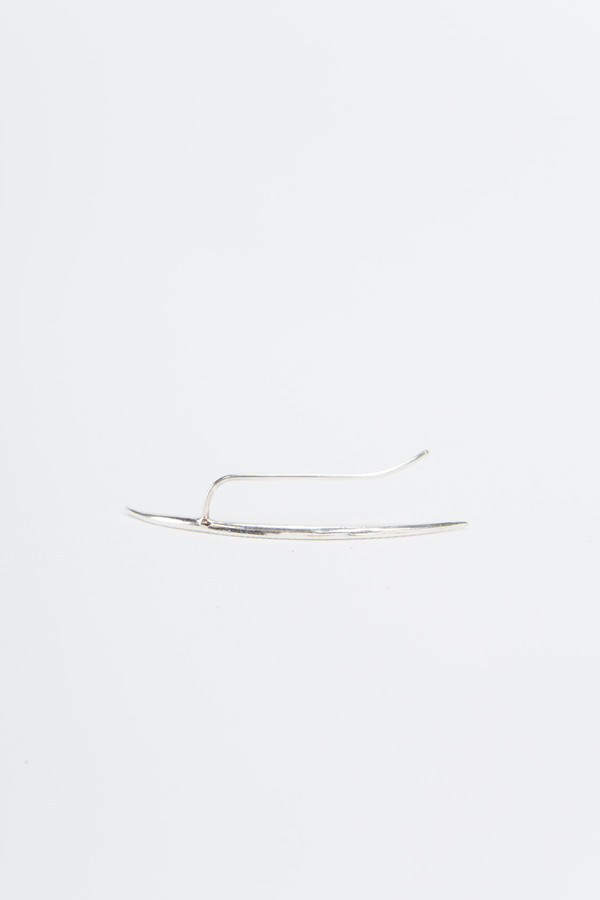 Knobbly Studio Intersect Ear Cuff Silver Knobbly Studio Intersect Ear Cuff Silver