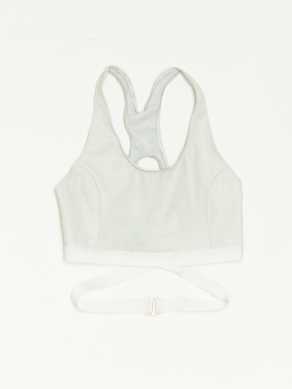 Collina Strada Virgin Islands Bralette Mint Leather Collina Strada Virgin Islands Bralette Mint Leather