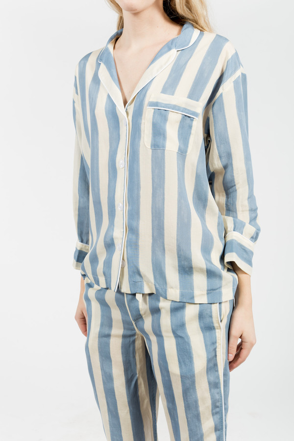 Sleepy Jones Marina Pajama Shirt Sleepy Jones Marina Pajama Shirt