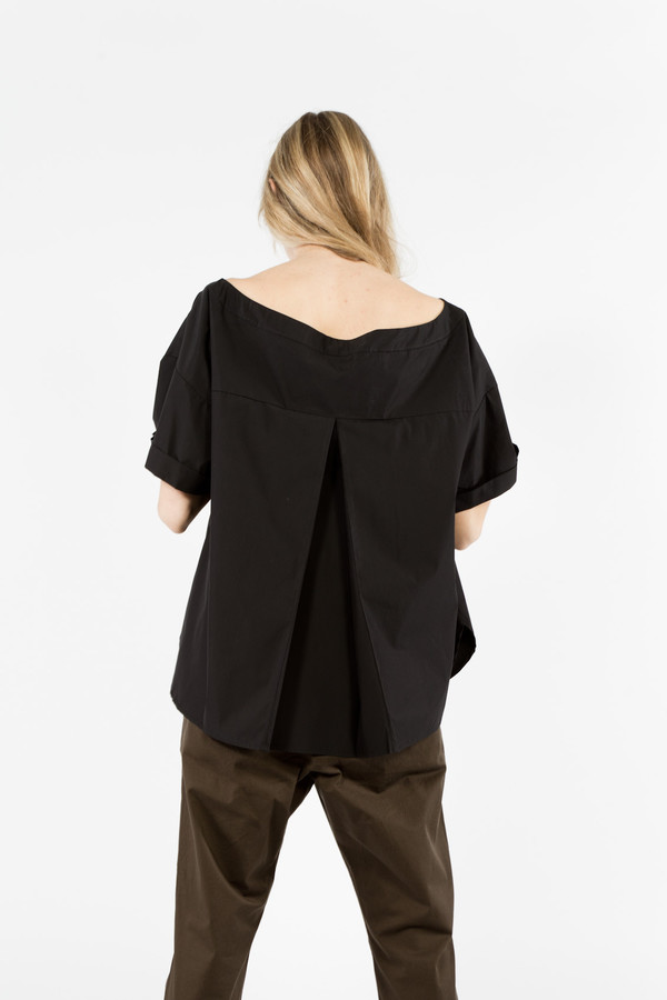 Suzanne Rae Off-Shoulder Button-Up Blouse Suzanne Rae Off-Shoulder Button-Up Blouse