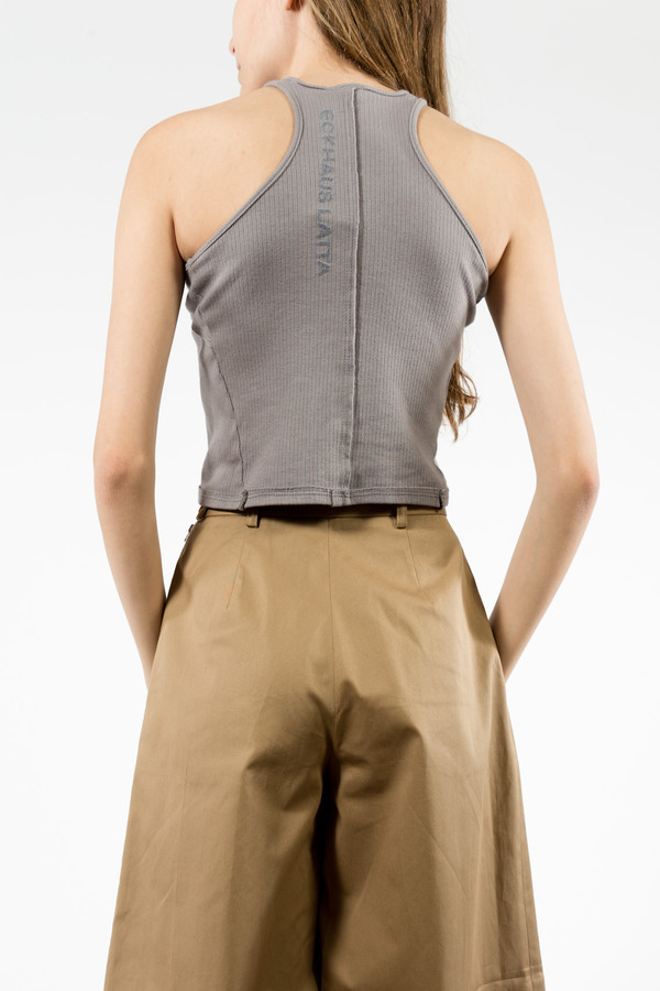Eckhaus Latta Pewter Lapped Tank Eckhaus Latta Pewter Lapped Tank