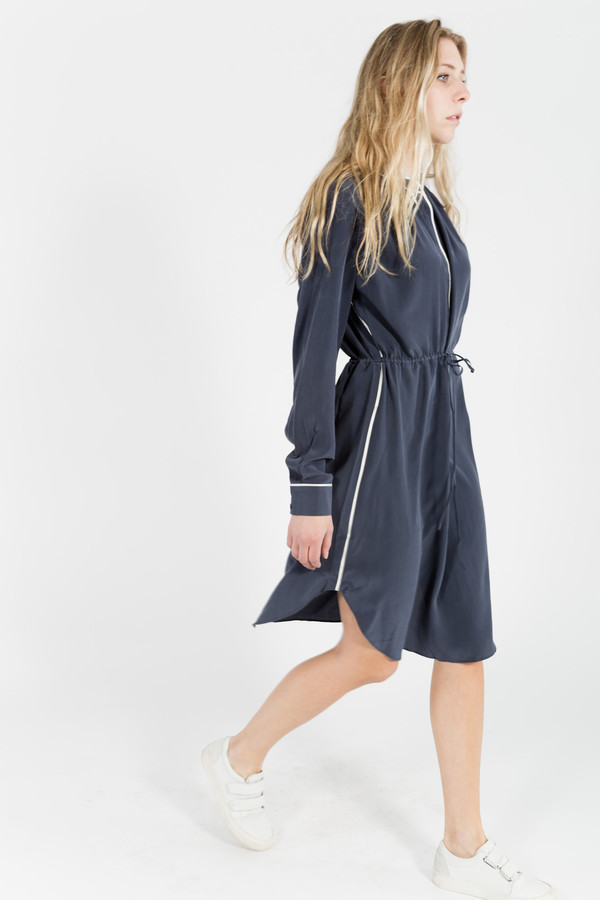 You Must Create Piped Silk Dress You Must Create Piped Silk Dress