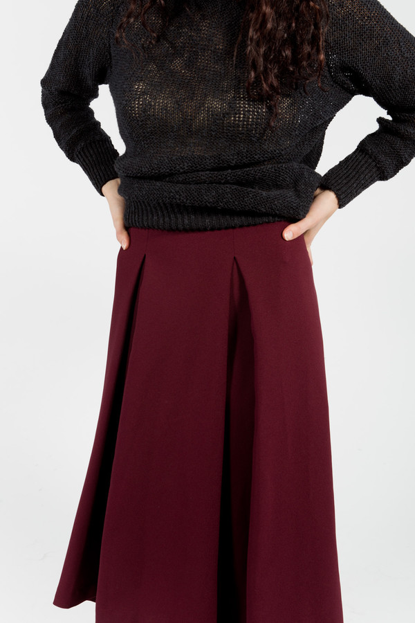 KAAREM Pleated Midi Skirt KAAREM Pleated Midi Skirt