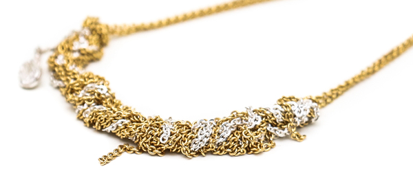 Arielle de Pinto Bare Chain Bracelet in Gold and Silver Arielle de Pinto Bare Chain Bracelet in Gold and Silver