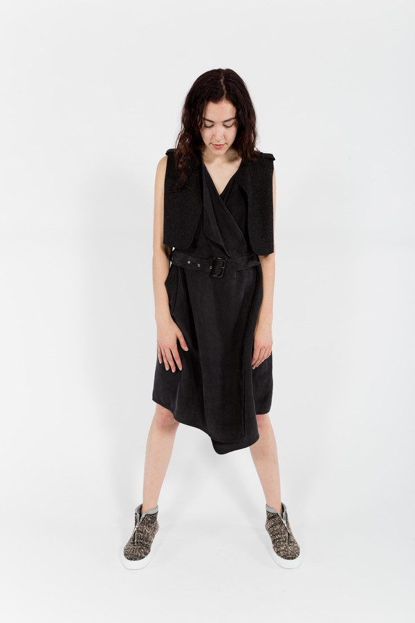 7115 by Szeki Vest Wrap Dress 7115 by Szeki Vest Wrap Dress
