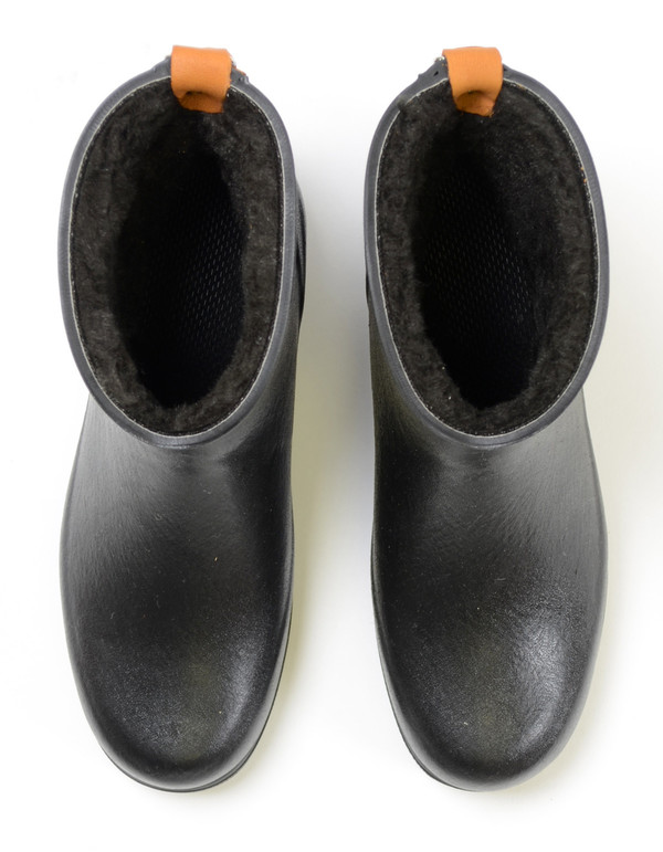 Aigle Miss Juliette Rainboot With Fur Noir Aigle Miss Juliette Rainboot With Fur Noir