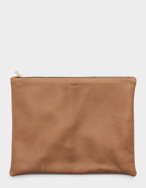 Baggu Large Flat Pouch Saddle Baggu Large Flat Pouch Saddle