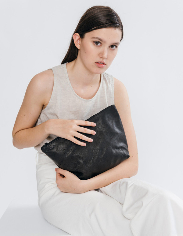 Baggu Large Stash Clutch Black Baggu Large Stash Clutch Black