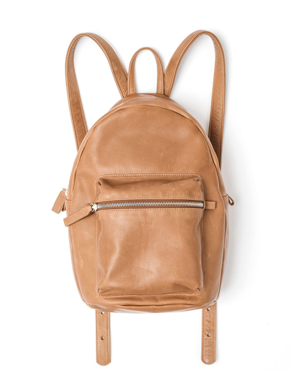 Baggu Leather Backpack Saddle Baggu Leather Backpack Saddle
