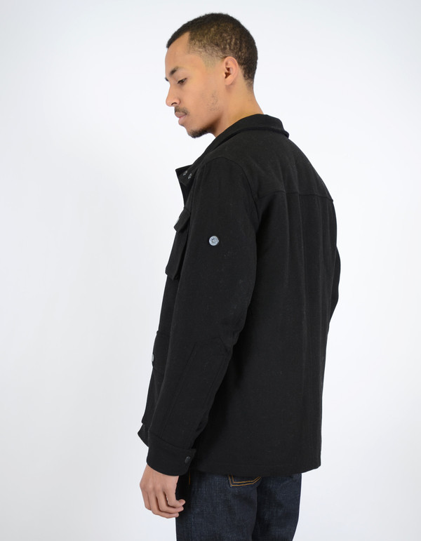 Ben Sherman Melton Field Jacket Jet Black Ben Sherman Melton Field Jacket Jet Black