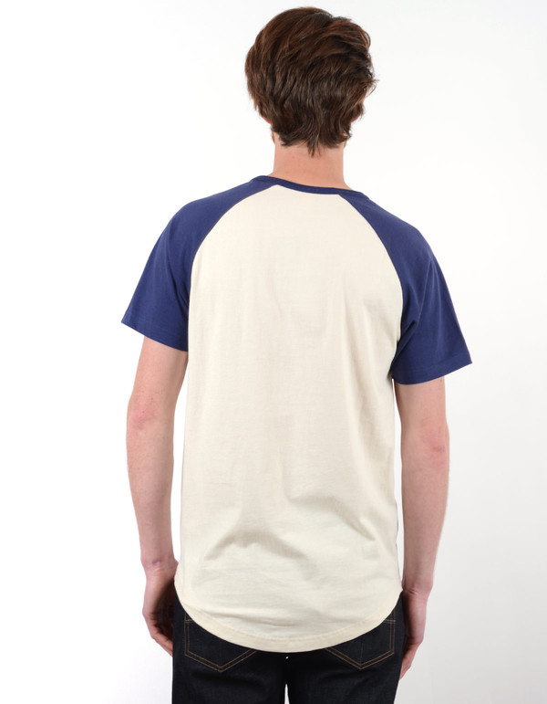 Men's Deus Ringer Raglan Tee Navy Men's Deus Ringer Raglan Tee Navy