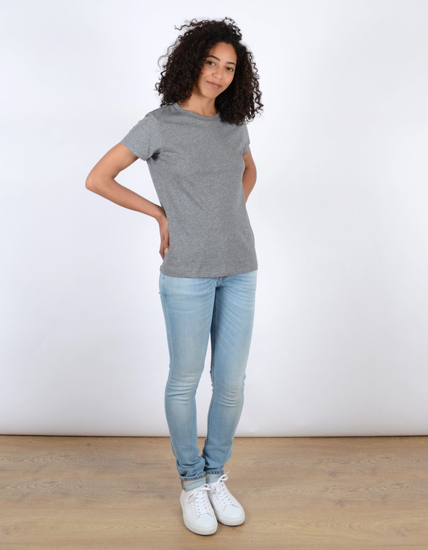 Filippa K Cotton Tee Grey Melange Filippa K Cotton Tee Grey Melange