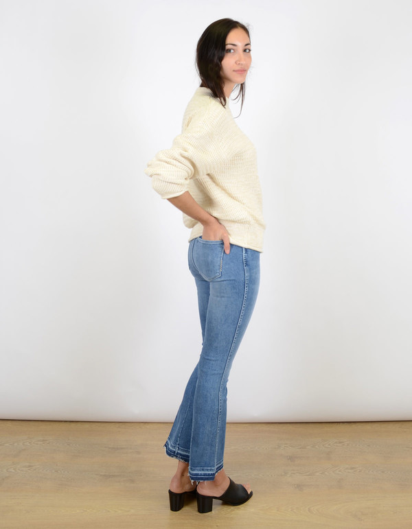 Filippa K Cropped Pullover Cane Ginger Melange Filippa K Cropped Pullover Cane Ginger Melange