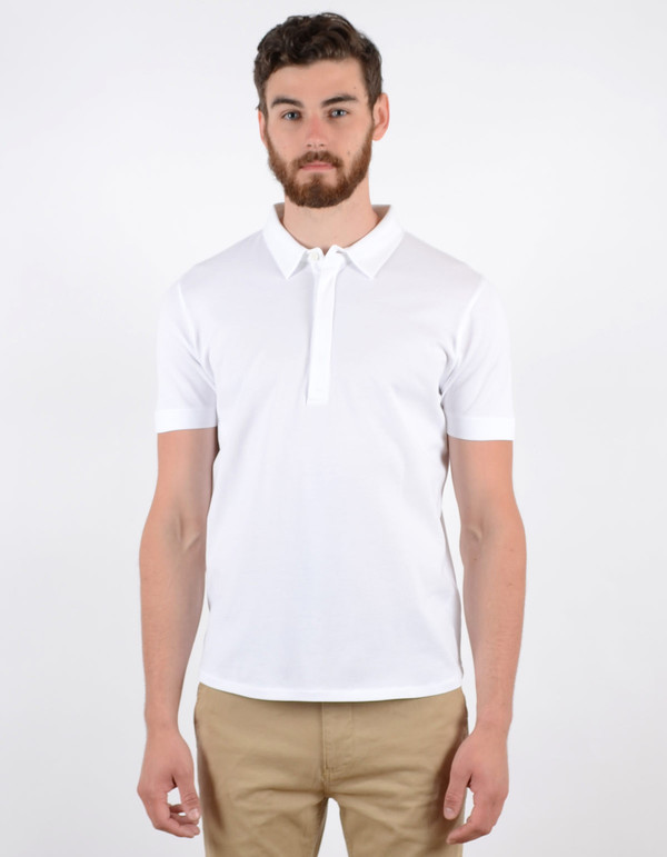 Filippa K Men's Pique SS Poloshirt White Filippa K Men's Pique SS Poloshirt White