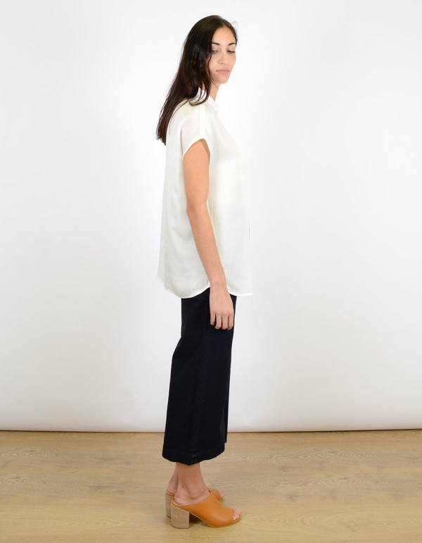 Filippa K Tencel Cap Sleeve Shirt Ginger Filippa K Tencel Cap Sleeve Shirt Ginger