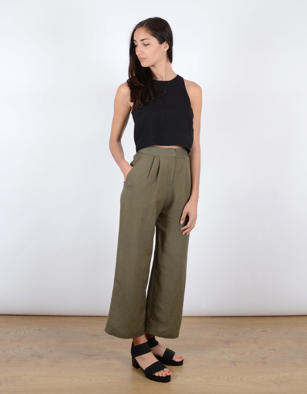First Rite Wide Trouser Army First Rite Wide Trouser Army