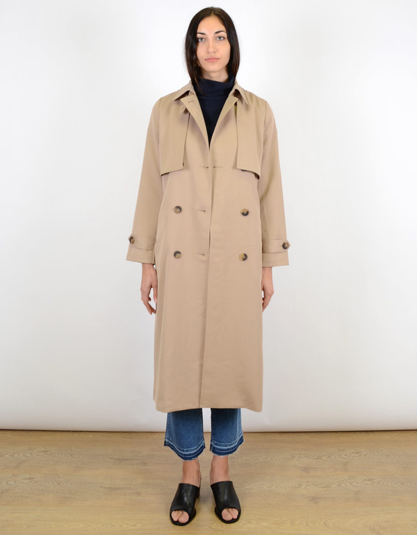 Ganni Brown Coat Praline Ganni Brown Coat Praline