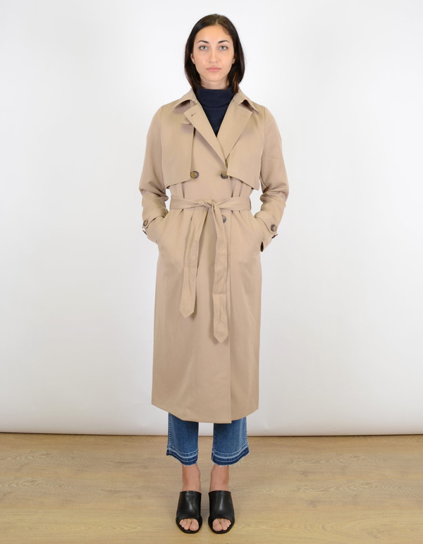Ganni Brown Coat Praline Ganni Brown Coat Praline