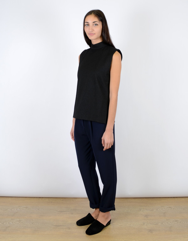 Ganni Crawford Top Black Ganni Crawford Top Black