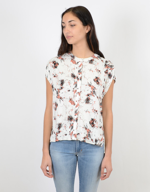 Just Female New Marbel Top Red Aop Just Female New Marbel Top Red Aop