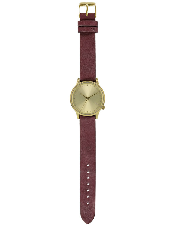 Komono Estelle Classic Watch Burgundy Komono Estelle Classic Watch Burgundy