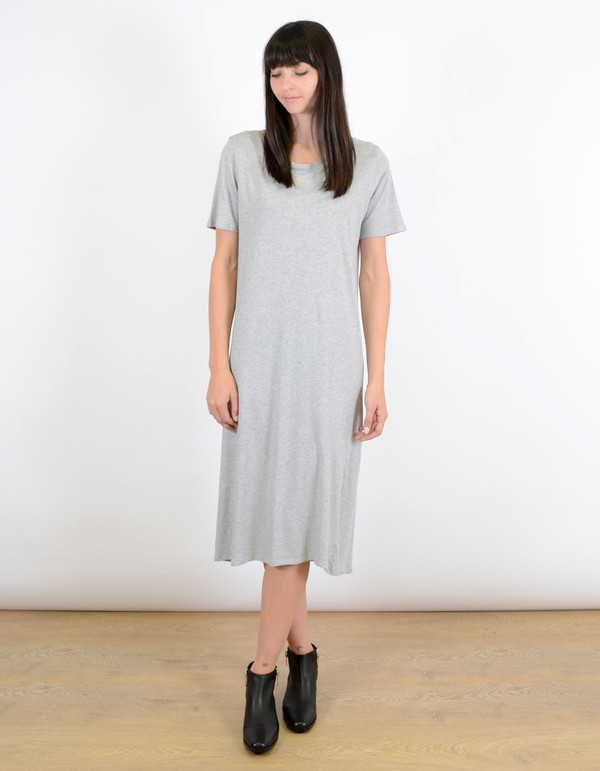 Kowtow Building Block T-Shirt Dress Grey Marle Kowtow Building Block T-Shirt Dress Grey Marle