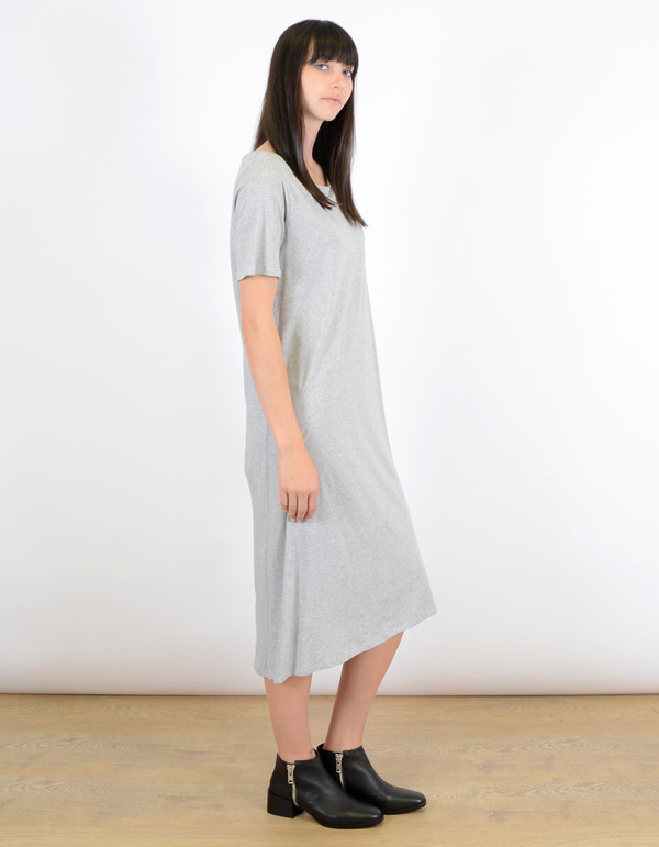 Kowtow Building Block T-Shirt Dress Grey Marle Kowtow Building Block T-Shirt Dress Grey Marle