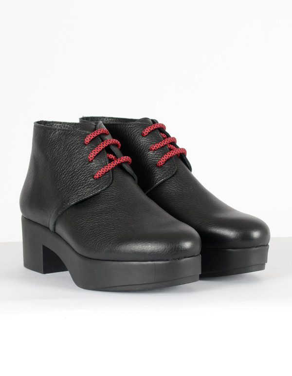 Miista Dora Lace-Up Boot Black Miista Dora Lace-Up Boot Black