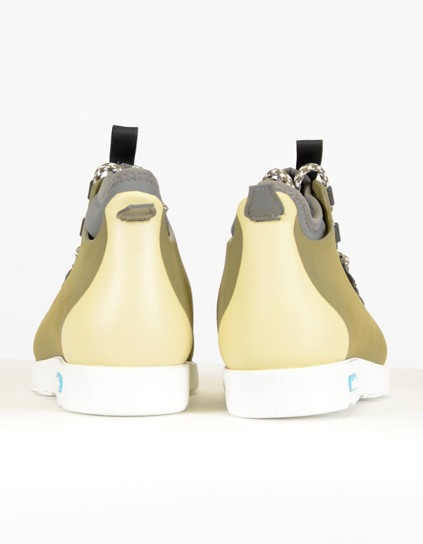 Men's Native Shoes Native Fitzsimmons Block Utility Green Bone White Men's Native Shoes Native Fitzsimmons Block Utility Green Bone White